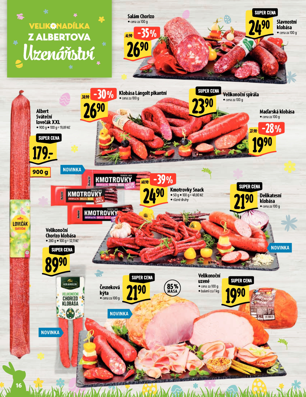 Leták Albert Hypermarket - Velikonadílka excelentních chutí - strana 16