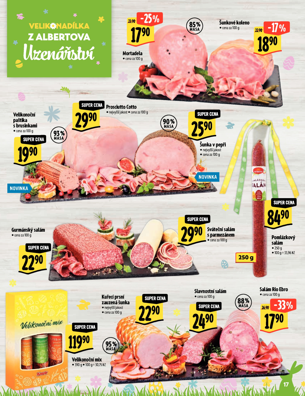 Leták Albert Hypermarket - Velikonadílka excelentních chutí - strana 17