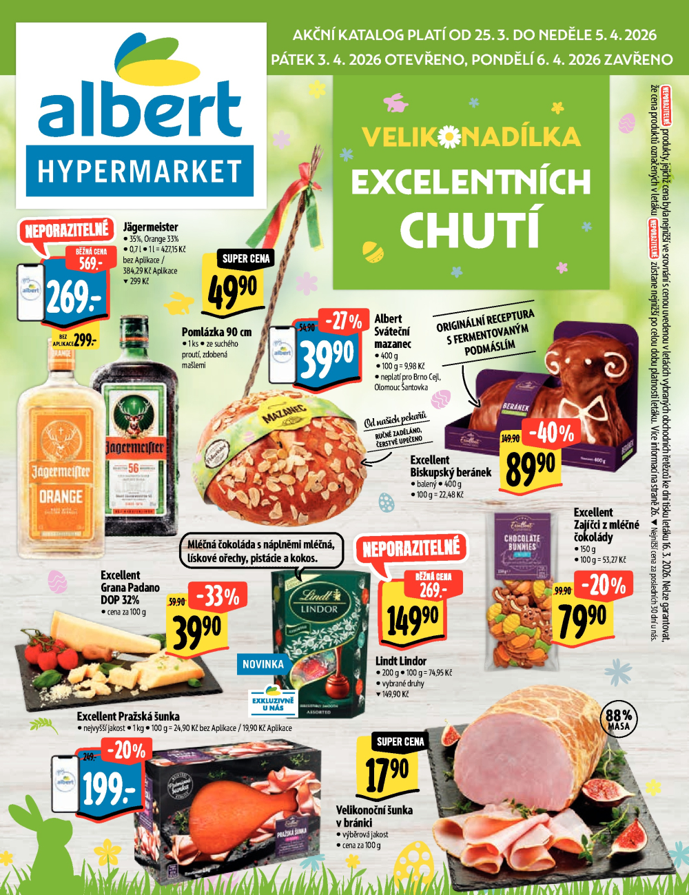 Leták Albert Hypermarket - Velikonadílka excelentních chutí - strana 1