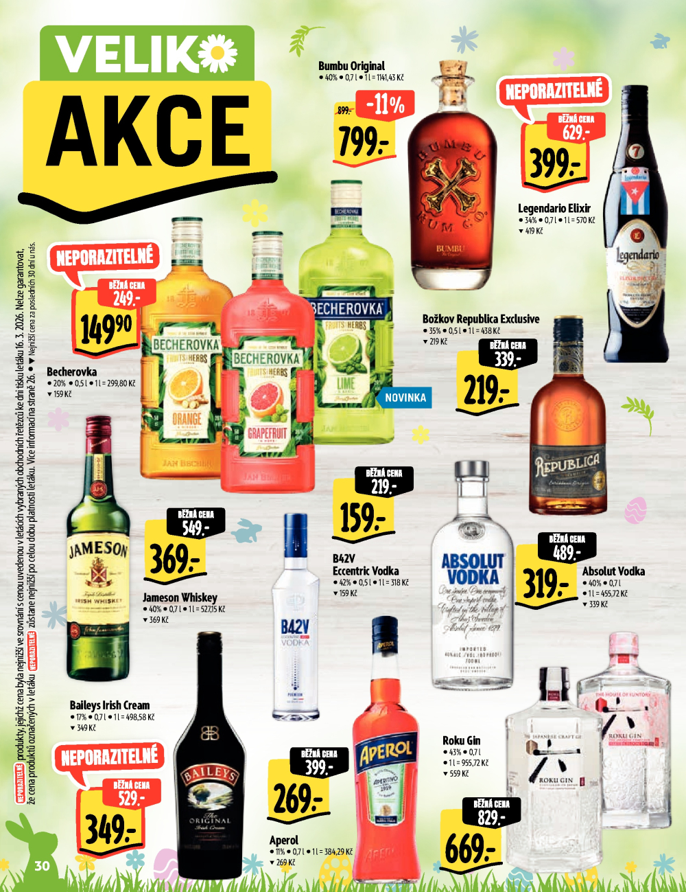 Leták Albert Hypermarket - Velikonadílka excelentních chutí - strana 30