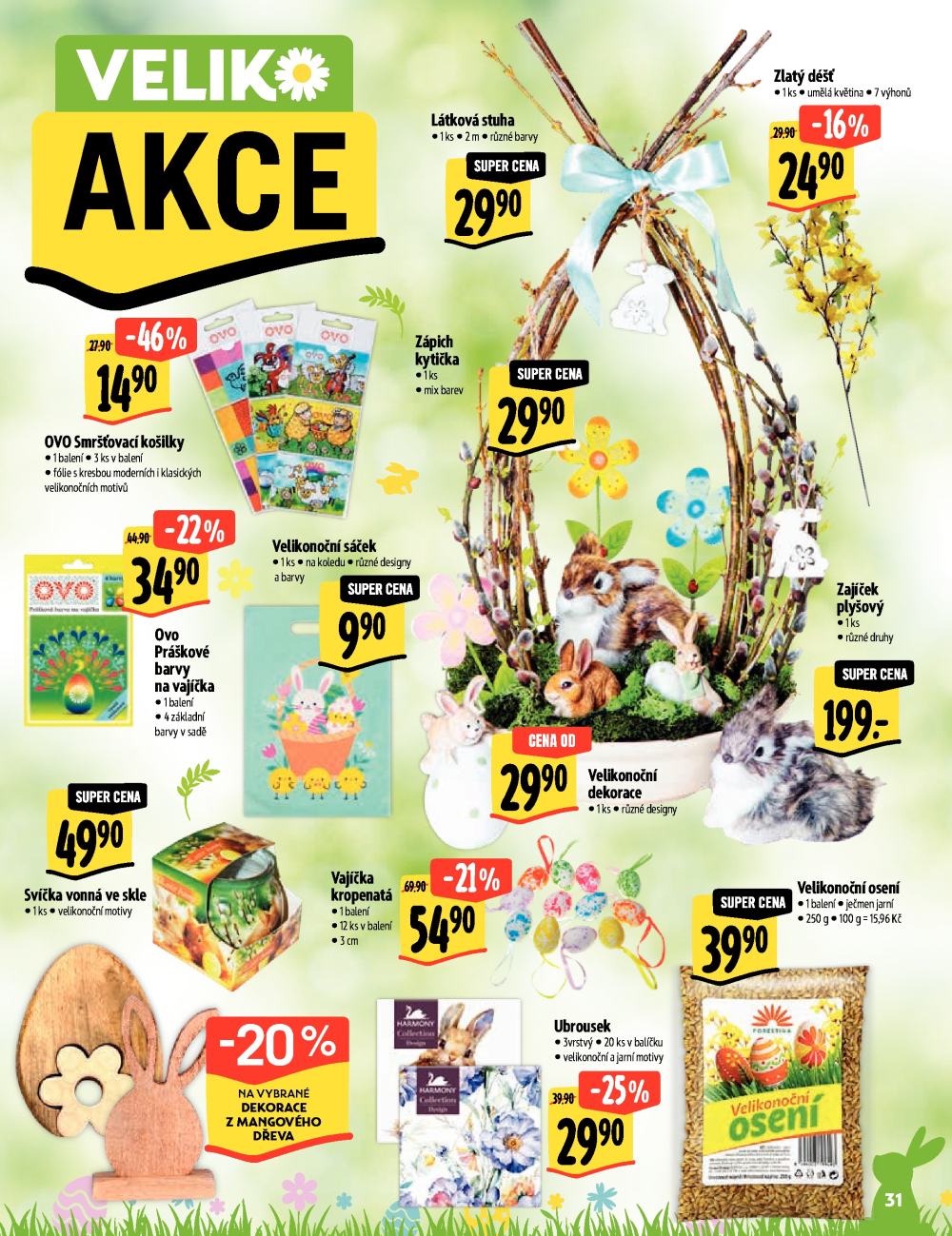 Leták Albert Hypermarket - Velikonadílka excelentních chutí - strana 31