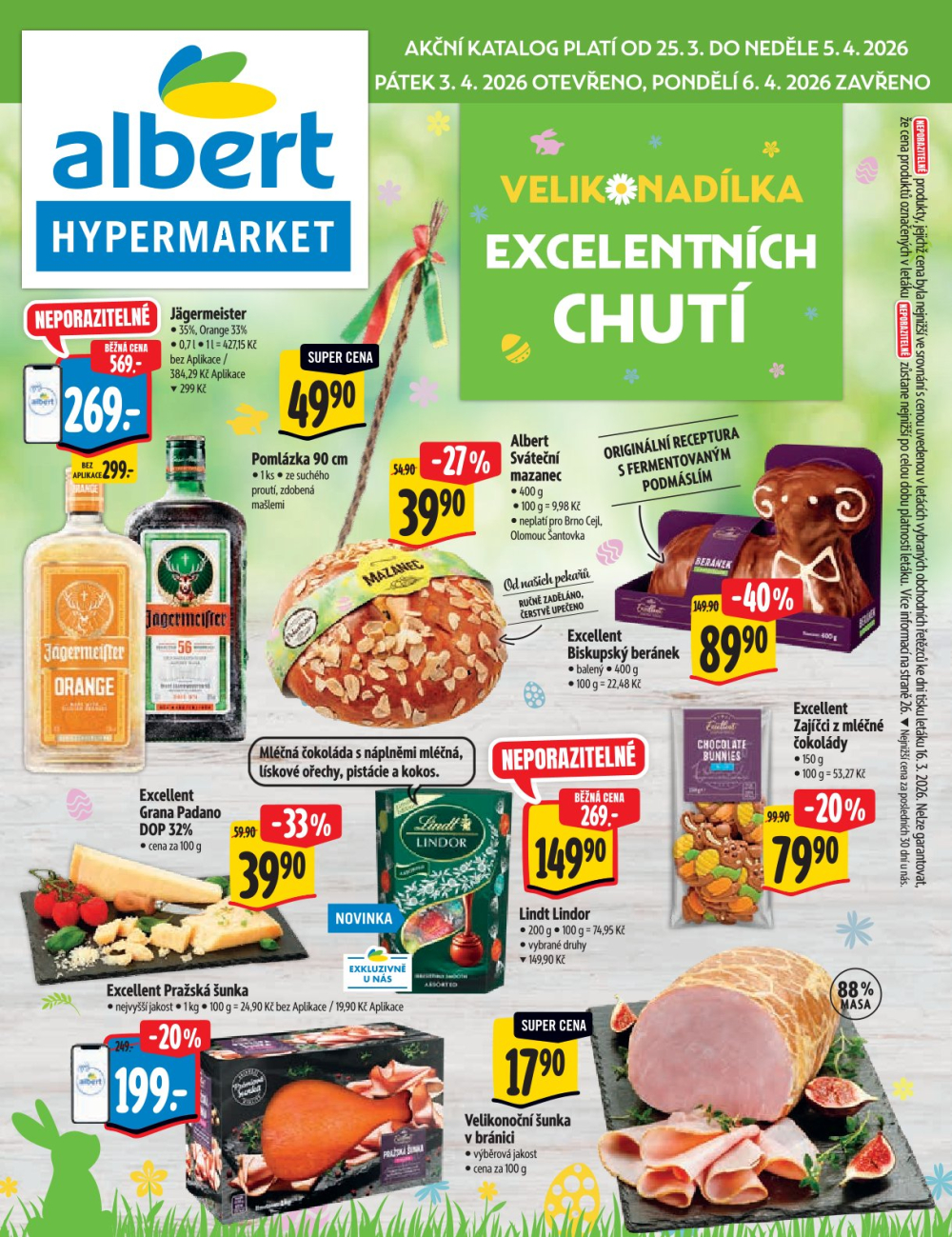 Leták Albert Hypermarket - Velikonadílka excelentních chutí - strana 1