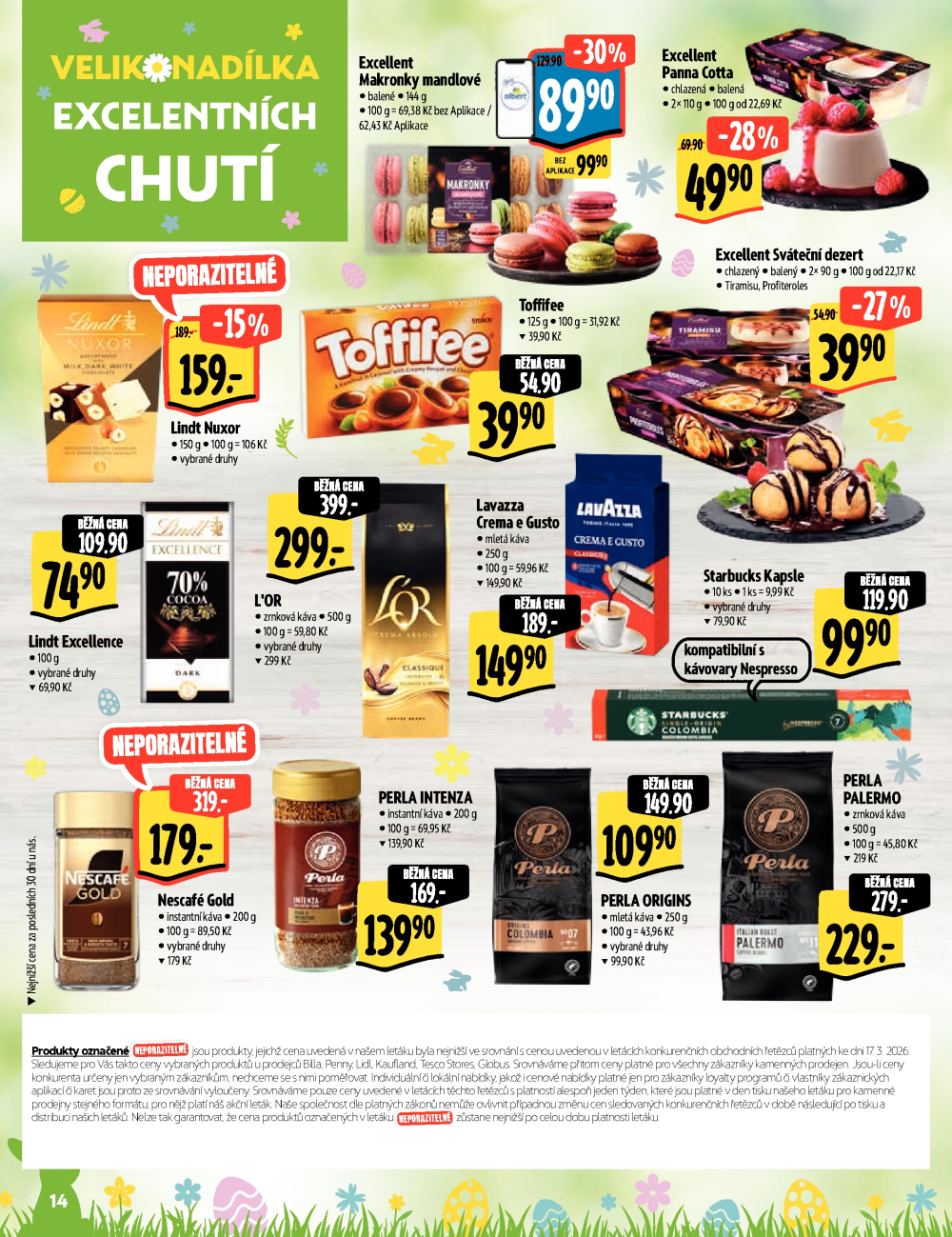 Leták Albert Supermarket - Velikonadílka excelentních chutí - strana 14