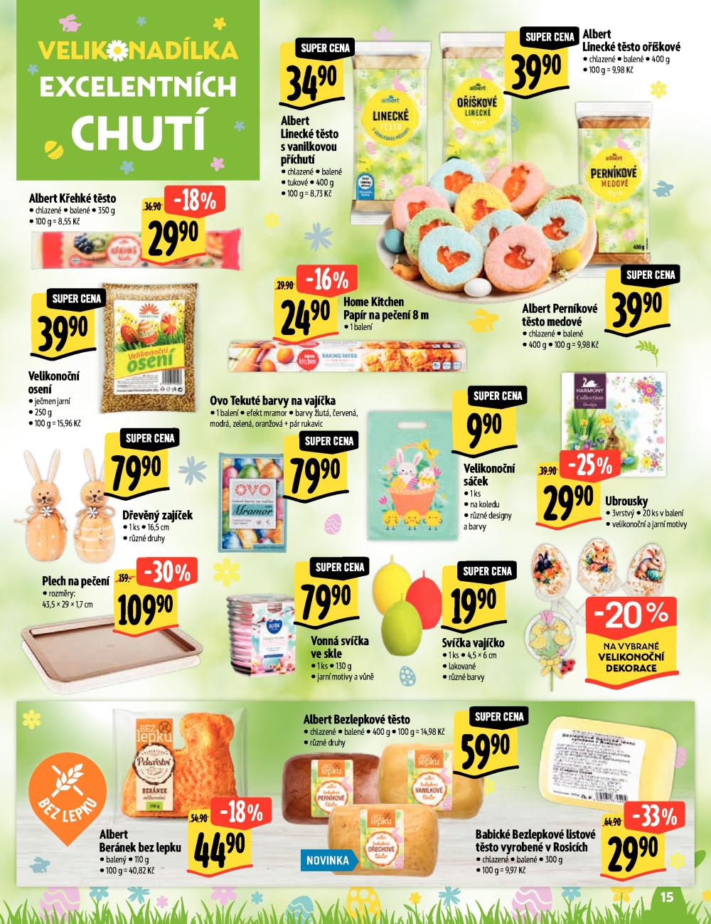 Leták Albert Supermarket - Velikonadílka excelentních chutí - strana 15