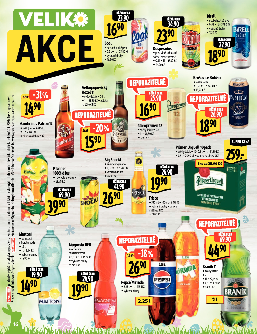 Leták Albert Supermarket - Velikonadílka excelentních chutí - strana 16