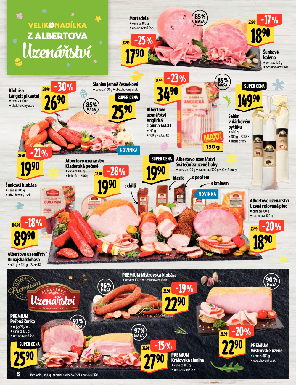 Leták Albert Supermarket - Velikonadílka excelentních chutí - strana 8