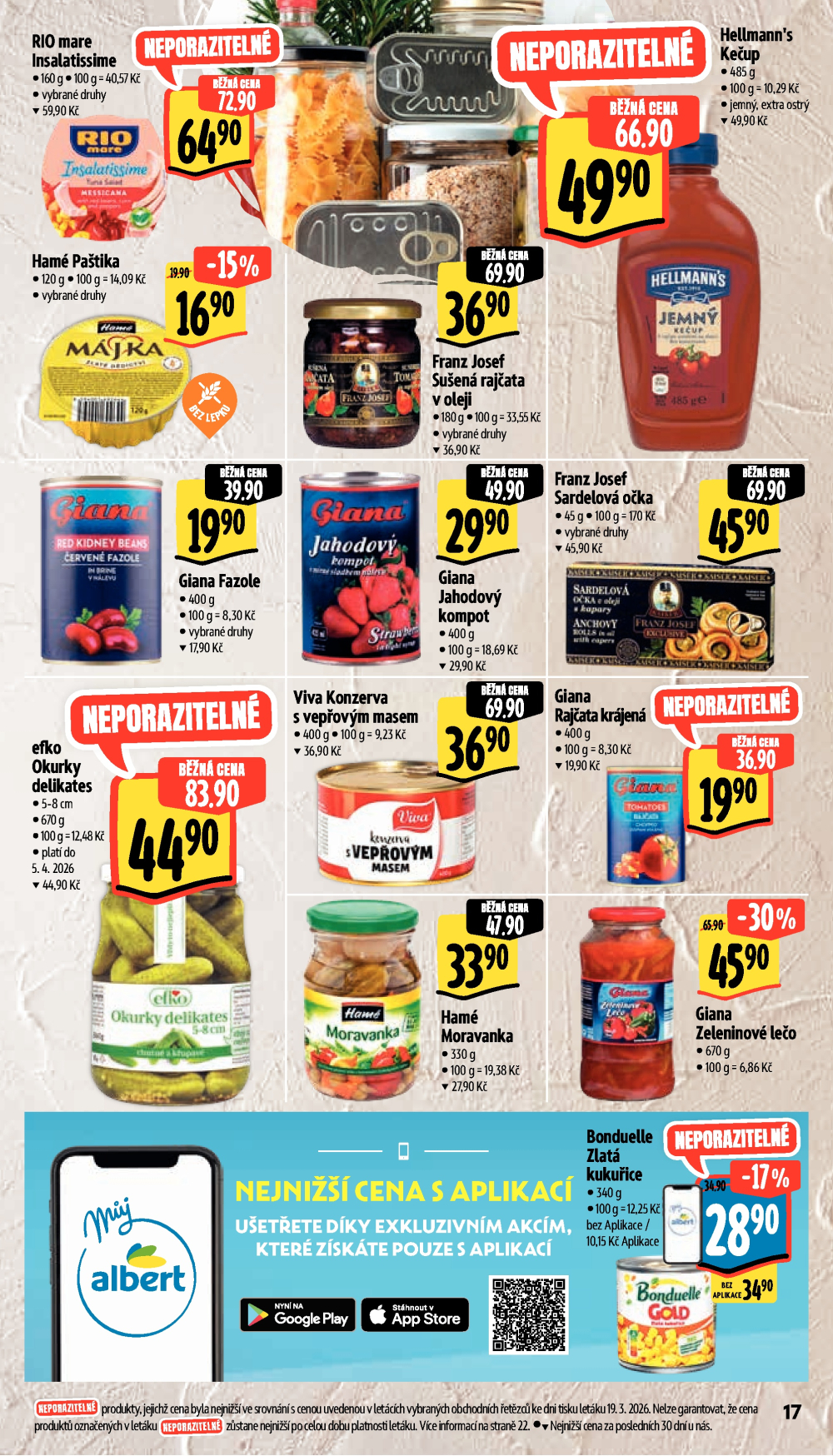 Leták Albert Supermarket leták - Brno, Ečerova - strana 31