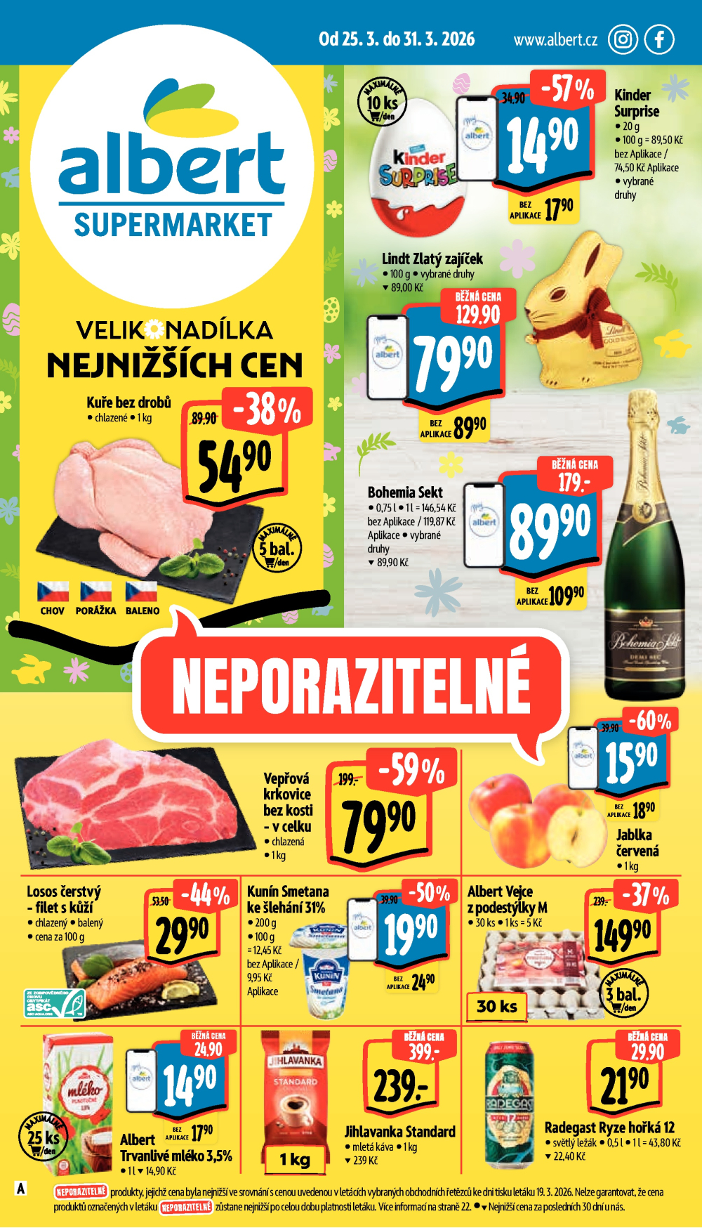 Leták Albert Supermarket leták - strana 1