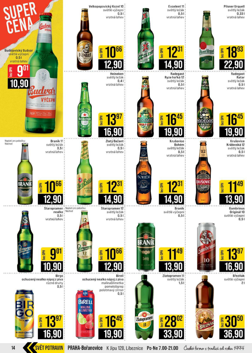 Leták JIP leták CC Cash & Carry - České Budějovice, Most, Náchod, Svoboda nad Úpou, Sušice - strana 14