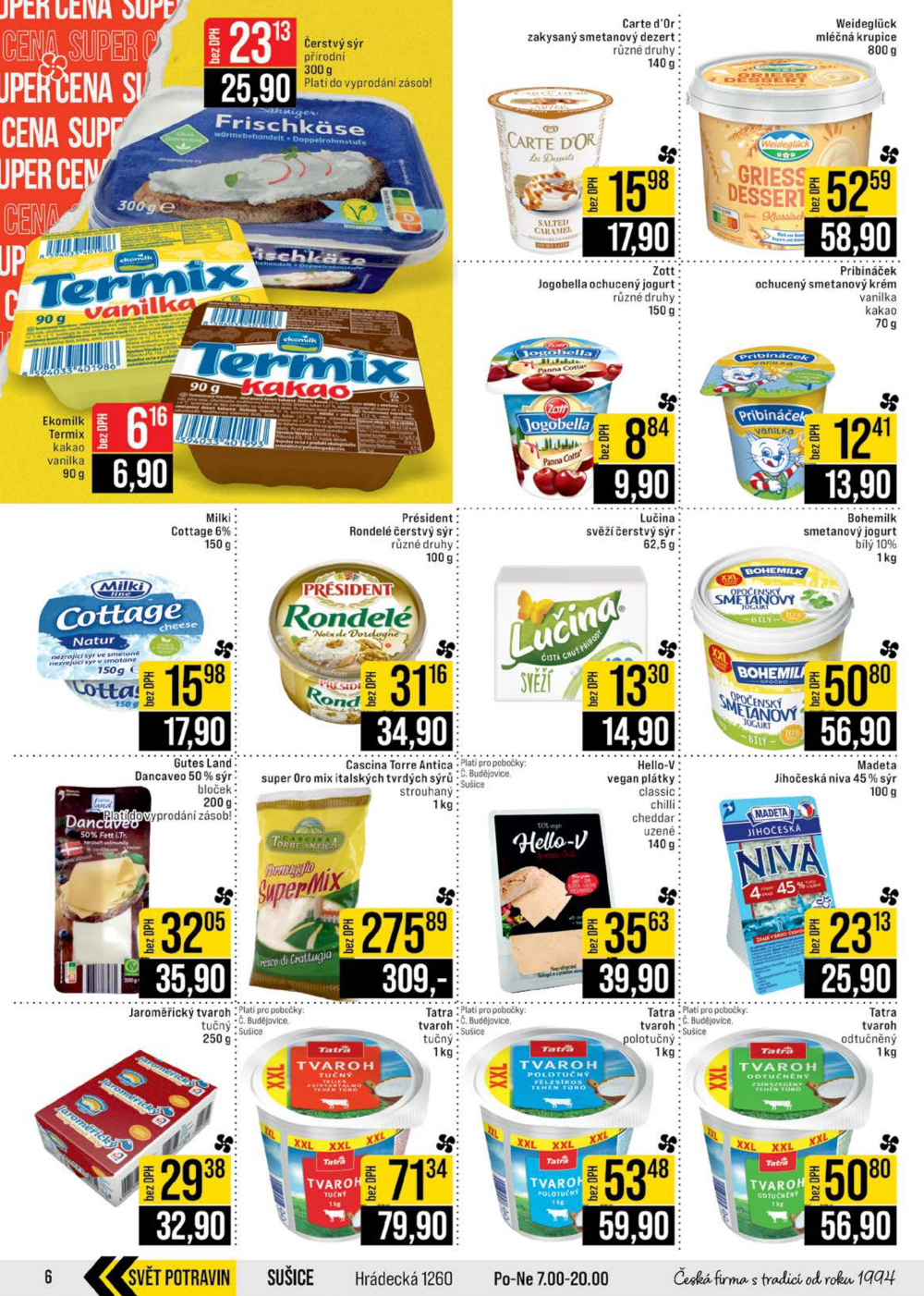 Leták JIP leták CC Cash & Carry - České Budějovice, Most, Náchod, Svoboda nad Úpou, Sušice - strana 6