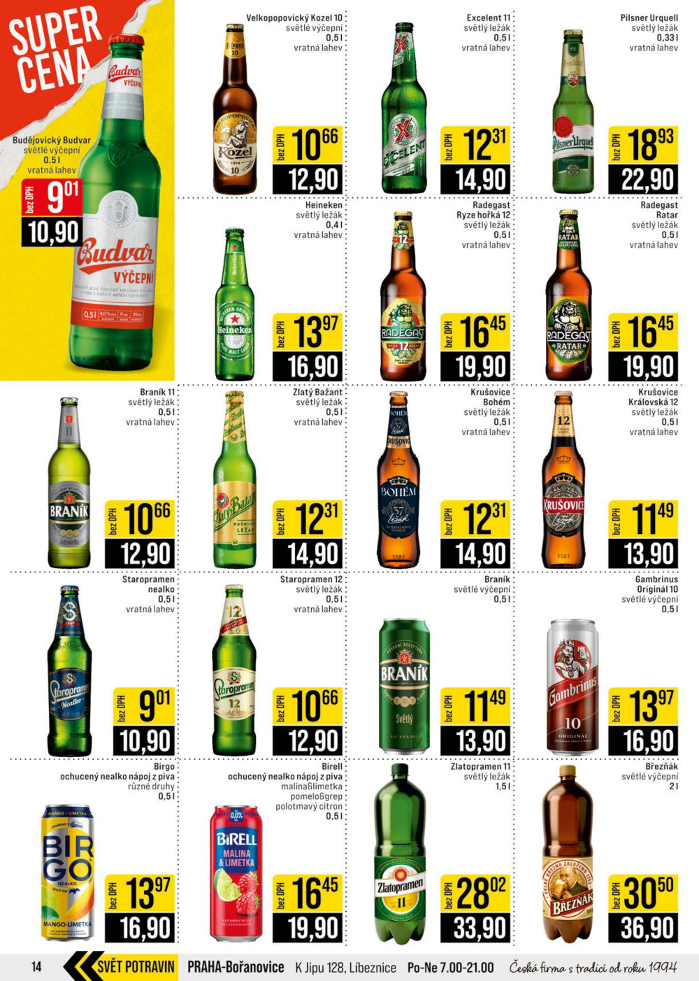 Leták JIP leták CC Cash & Carry - Brno, Ostrava, Praha, Polička, Olomouc, Karlovy Vary, Zlín, Jilemnice, Pardubice - strana 14