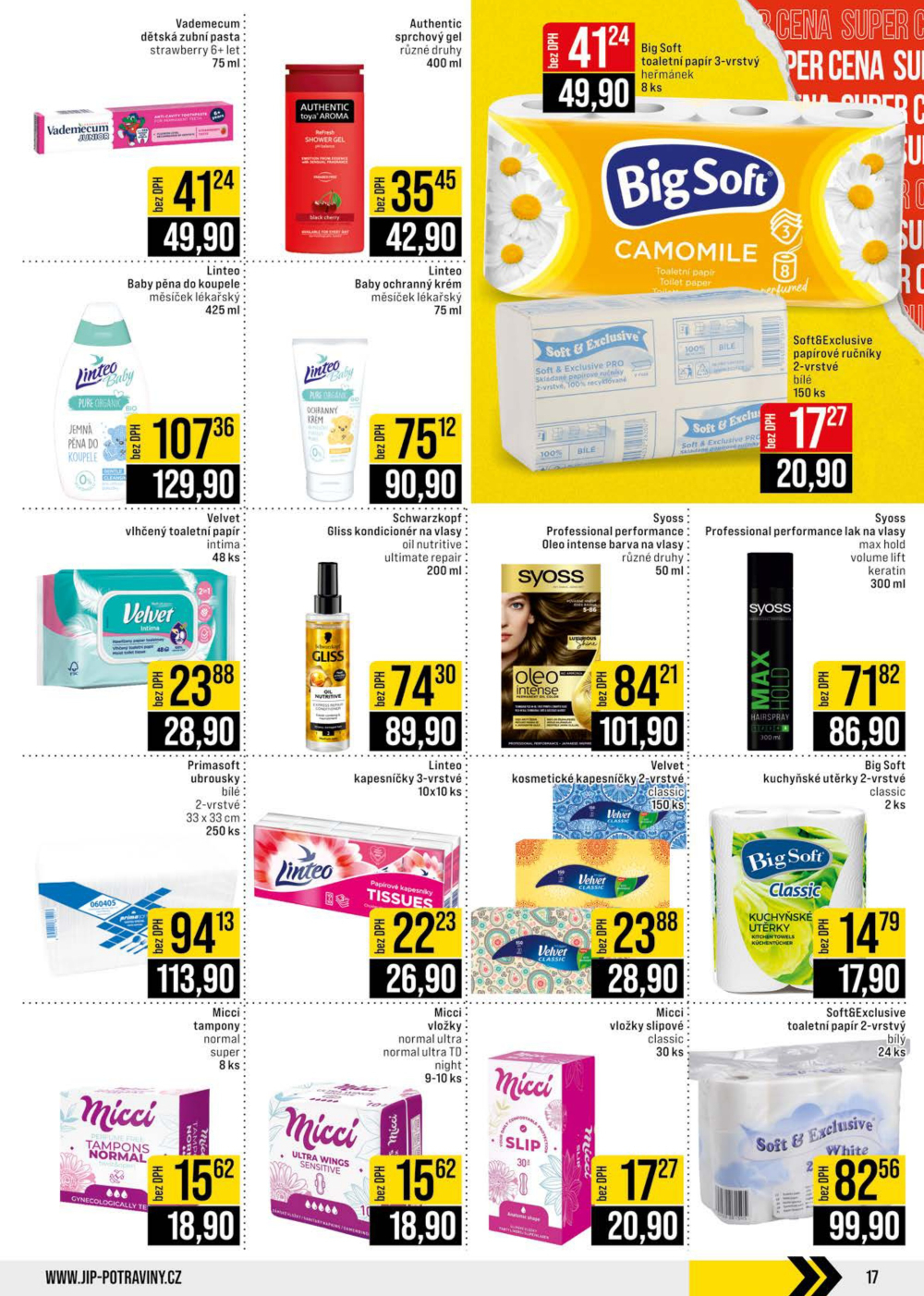 Leták JIP leták CC Cash & Carry - Brno, Ostrava, Praha, Polička, Olomouc, Karlovy Vary, Zlín, Jilemnice, Pardubice - strana 17