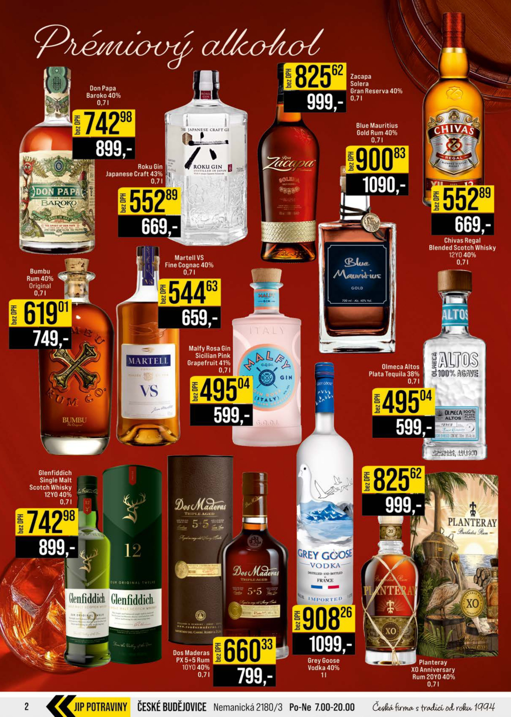 Leták JIP leták CC Cash & Carry - Brno, Ostrava, Praha, Polička, Olomouc, Karlovy Vary, Zlín, Jilemnice, Pardubice - strana 2