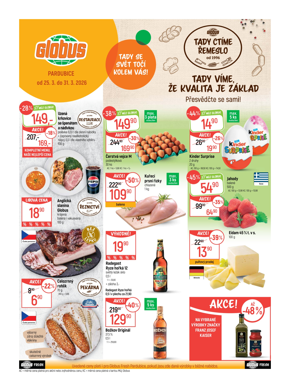 Leták Globus leták Pardubice - strana 1