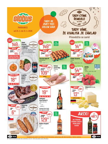 Globus leták Pardubice