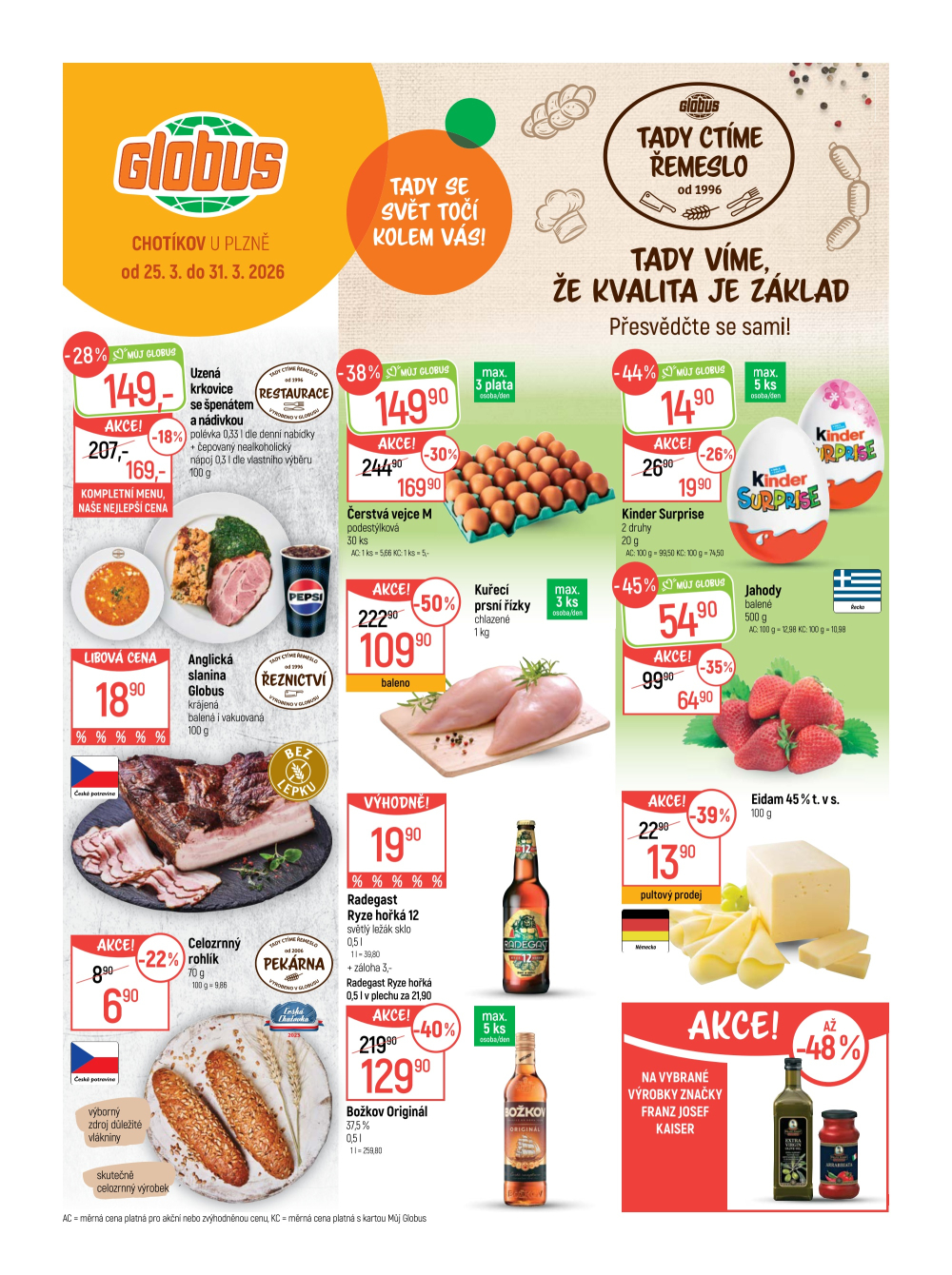 Leták Globus leták Chotikov (Plzeň) - strana 1