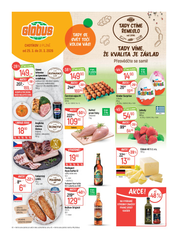 Globus leták Chotikov (Plzeň)