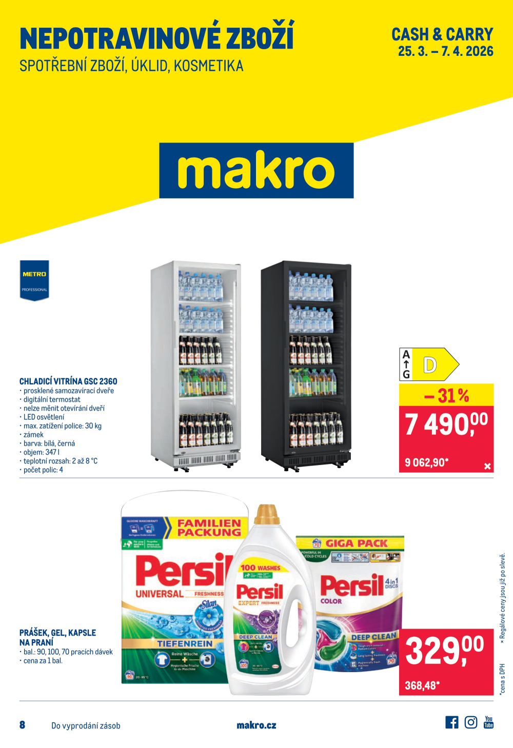 Leták Makro leták - Spotřební zboží, úklid, kosmetika - strana 1