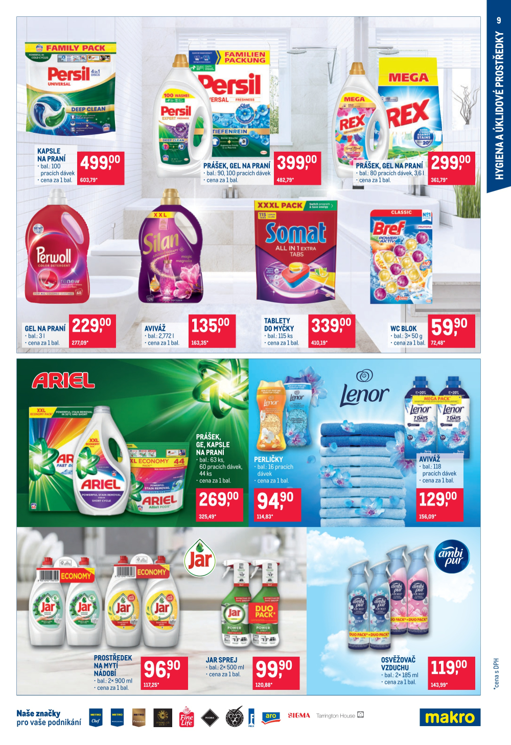 Leták Makro leták - Spotřební zboží, úklid, kosmetika - strana 9