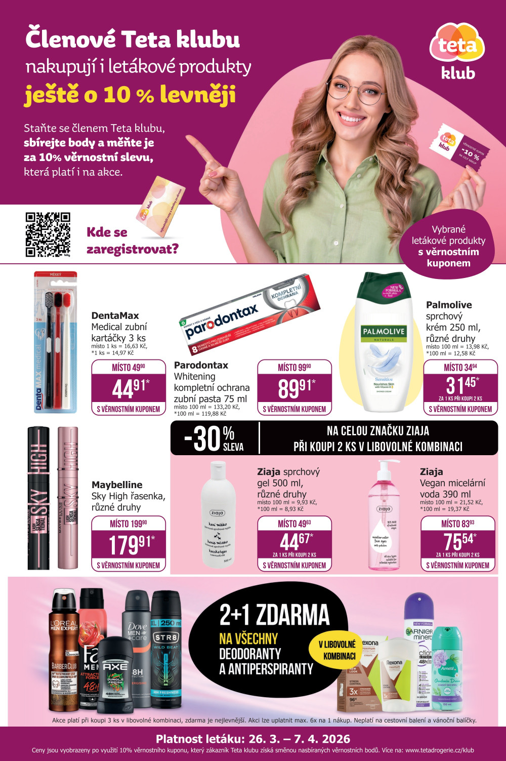 Leták Teta drogerie - Teta klub - strana 1
