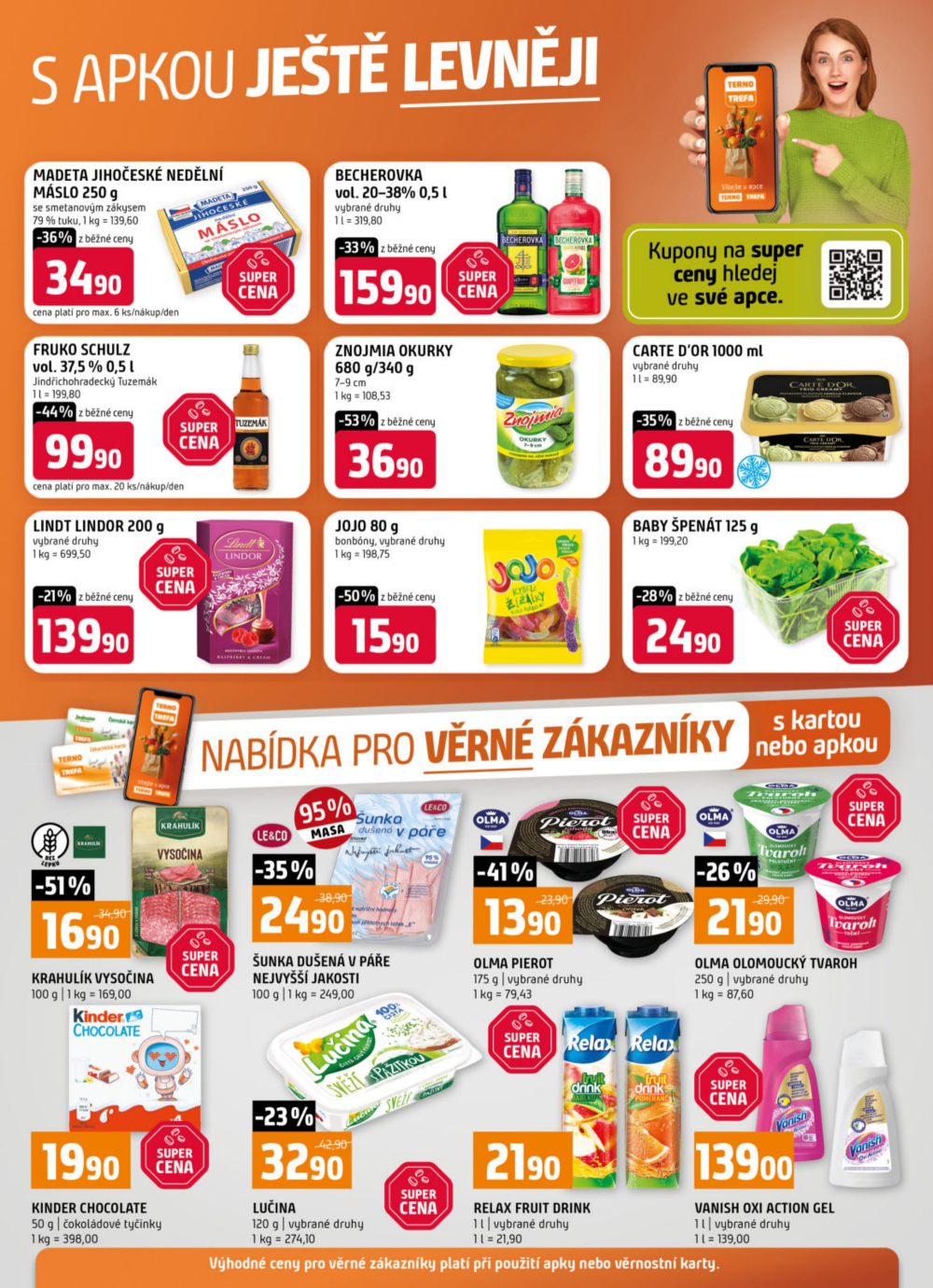 Leták Terno leták - Trhové Sviny, Bechyně, Třeboň, Týn nad Vltavou, České Budějovice, Borovany - strana 23