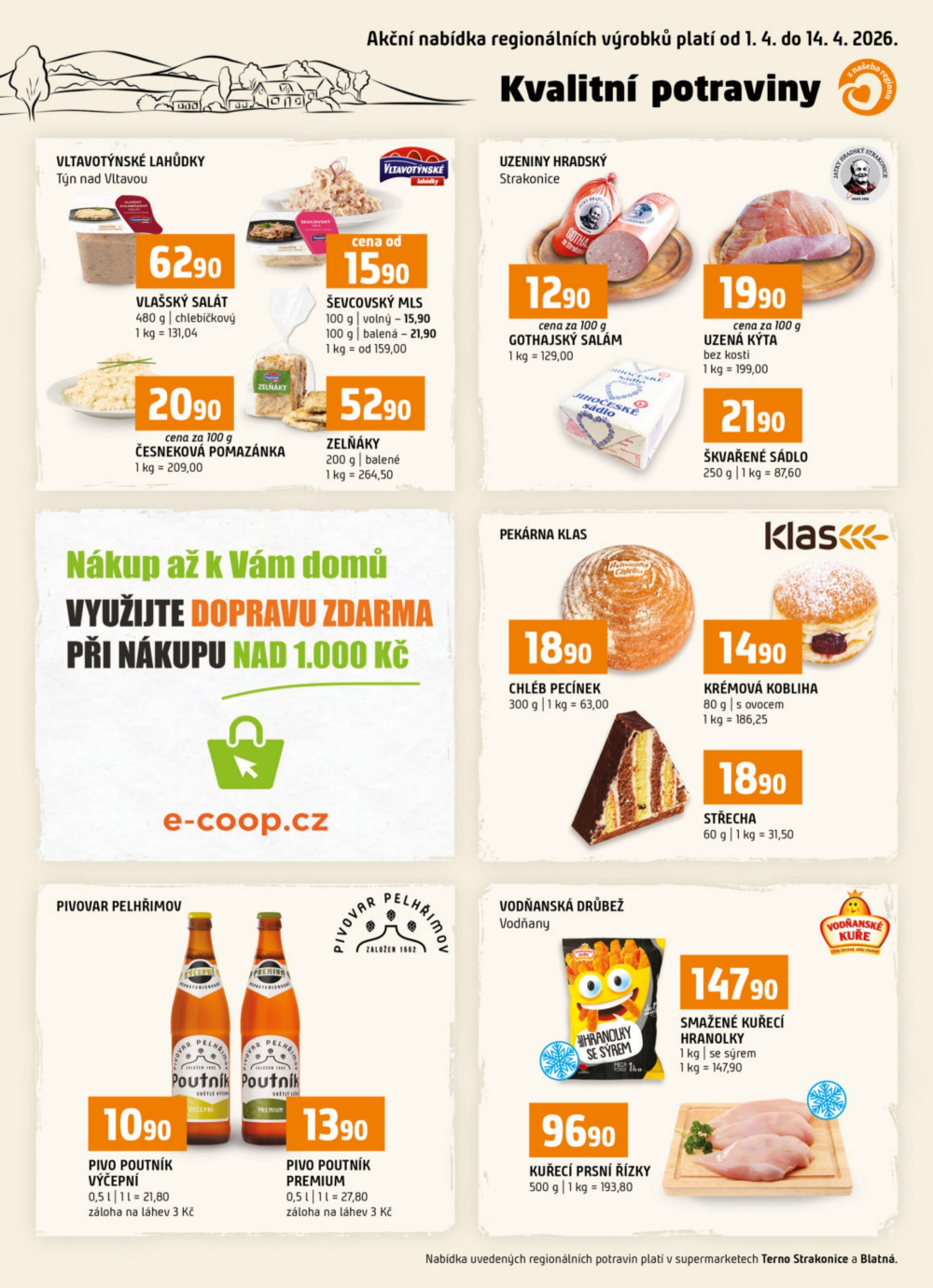 Leták Terno leták - Strakonice, Blatná - strana 16