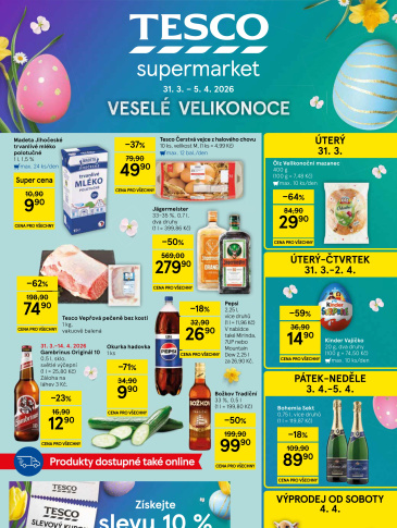 Tesco supermarket leták