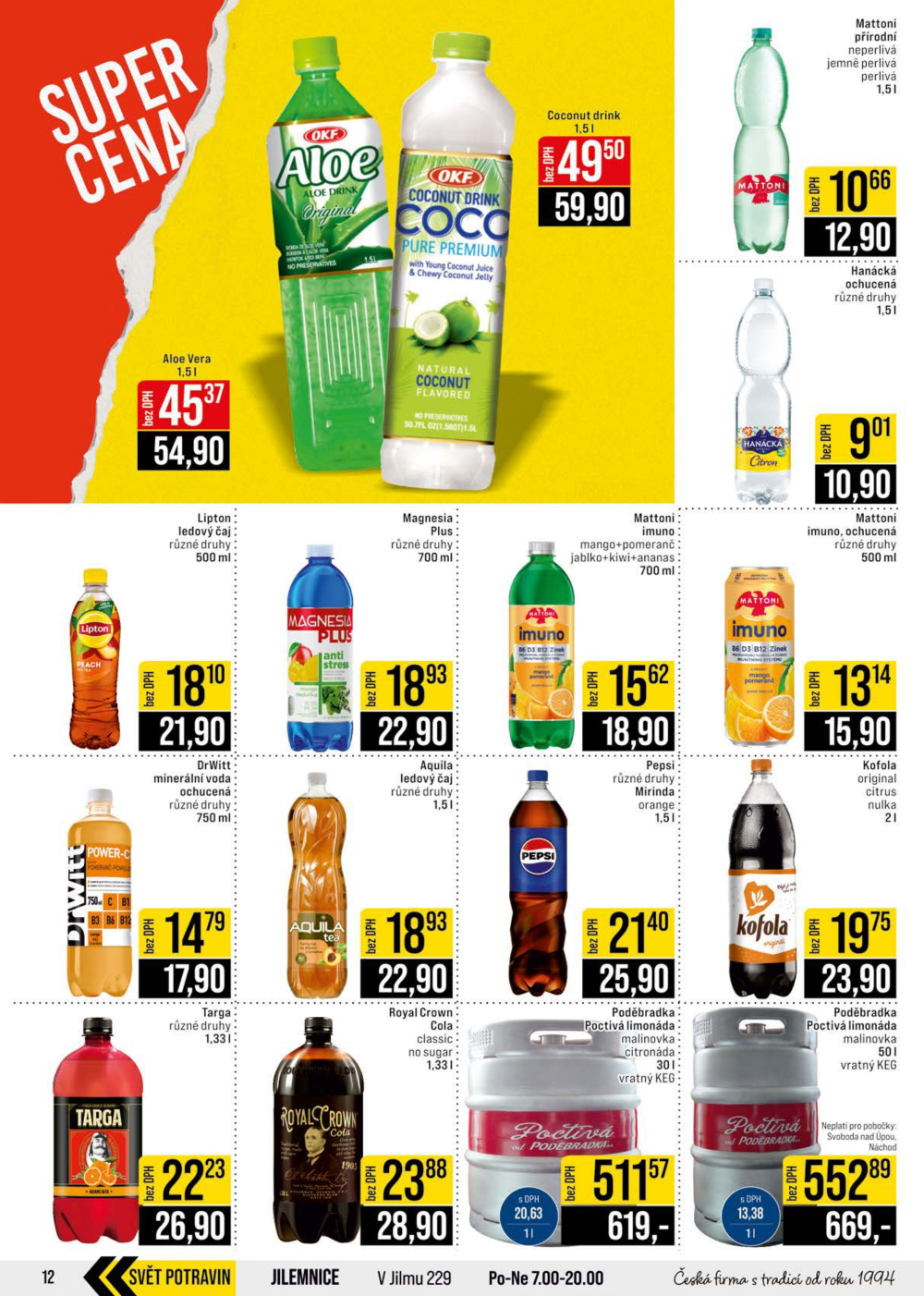 Leták JIP leták CC Cash & Carry - České Budějovice, Most, Náchod, Svoboda nad Úpou, Sušice - strana 12