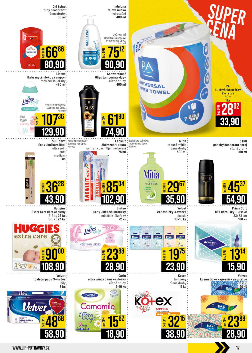 Leták JIP leták CC Cash & Carry - České Budějovice, Most, Náchod, Svoboda nad Úpou, Sušice - strana 17