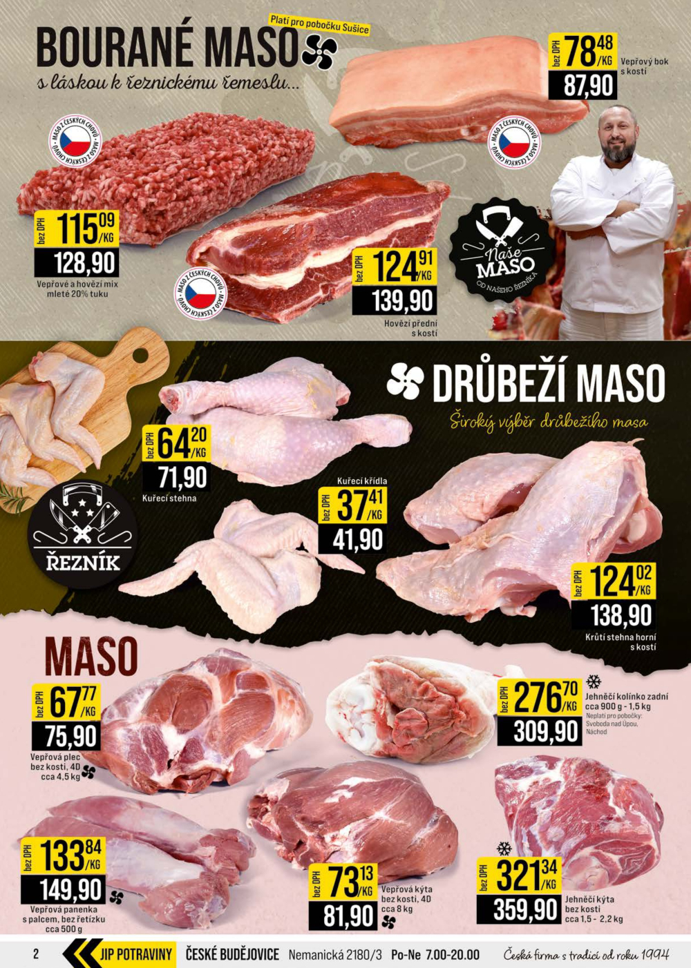 Leták JIP leták CC Cash & Carry - České Budějovice, Most, Náchod, Svoboda nad Úpou, Sušice - strana 2