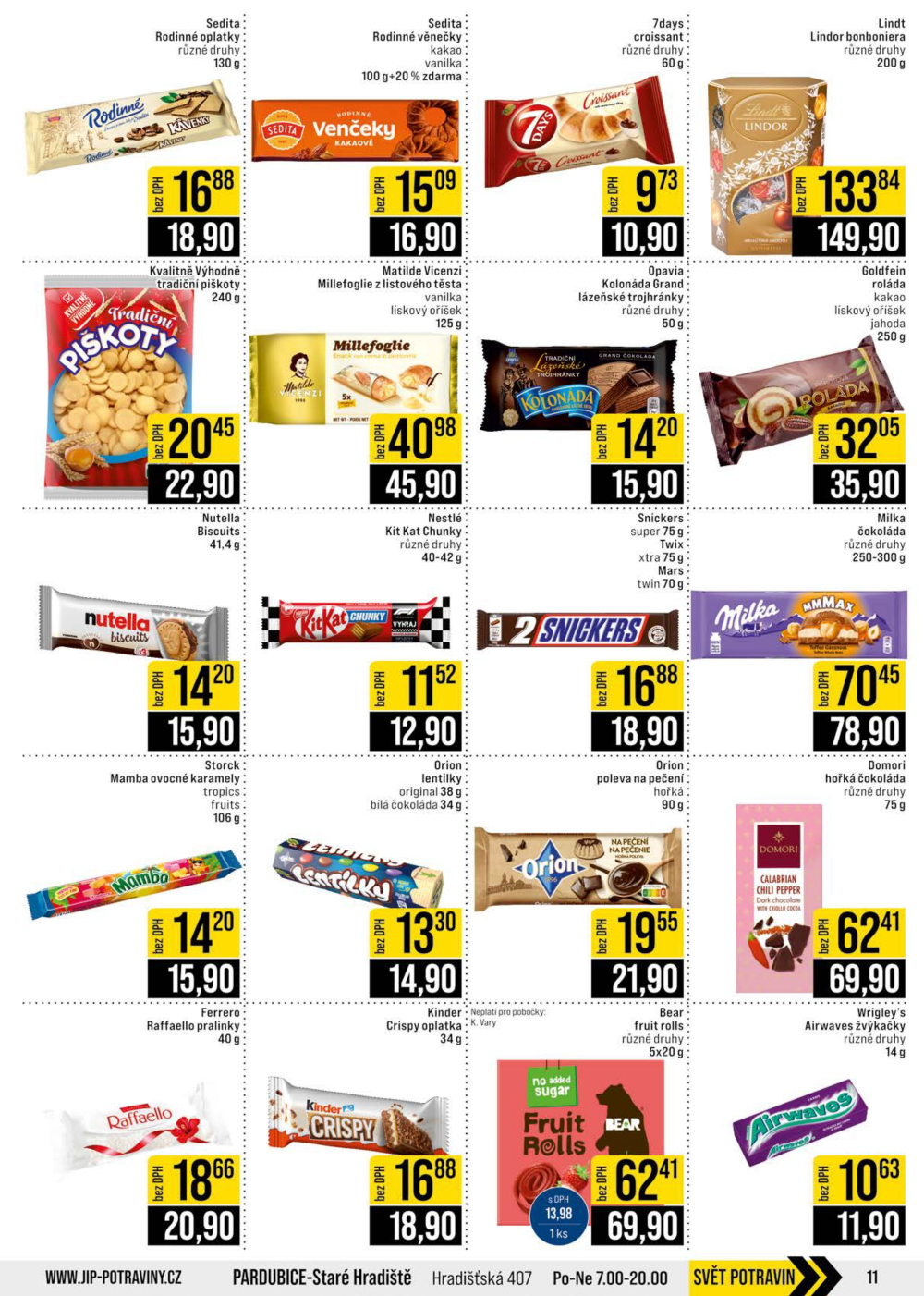 Leták JIP leták CC Cash & Carry - Brno, Ostrava, Praha, Polička, Olomouc, Karlovy Vary, Zlín, Jilemnice, Pardubice - strana 11