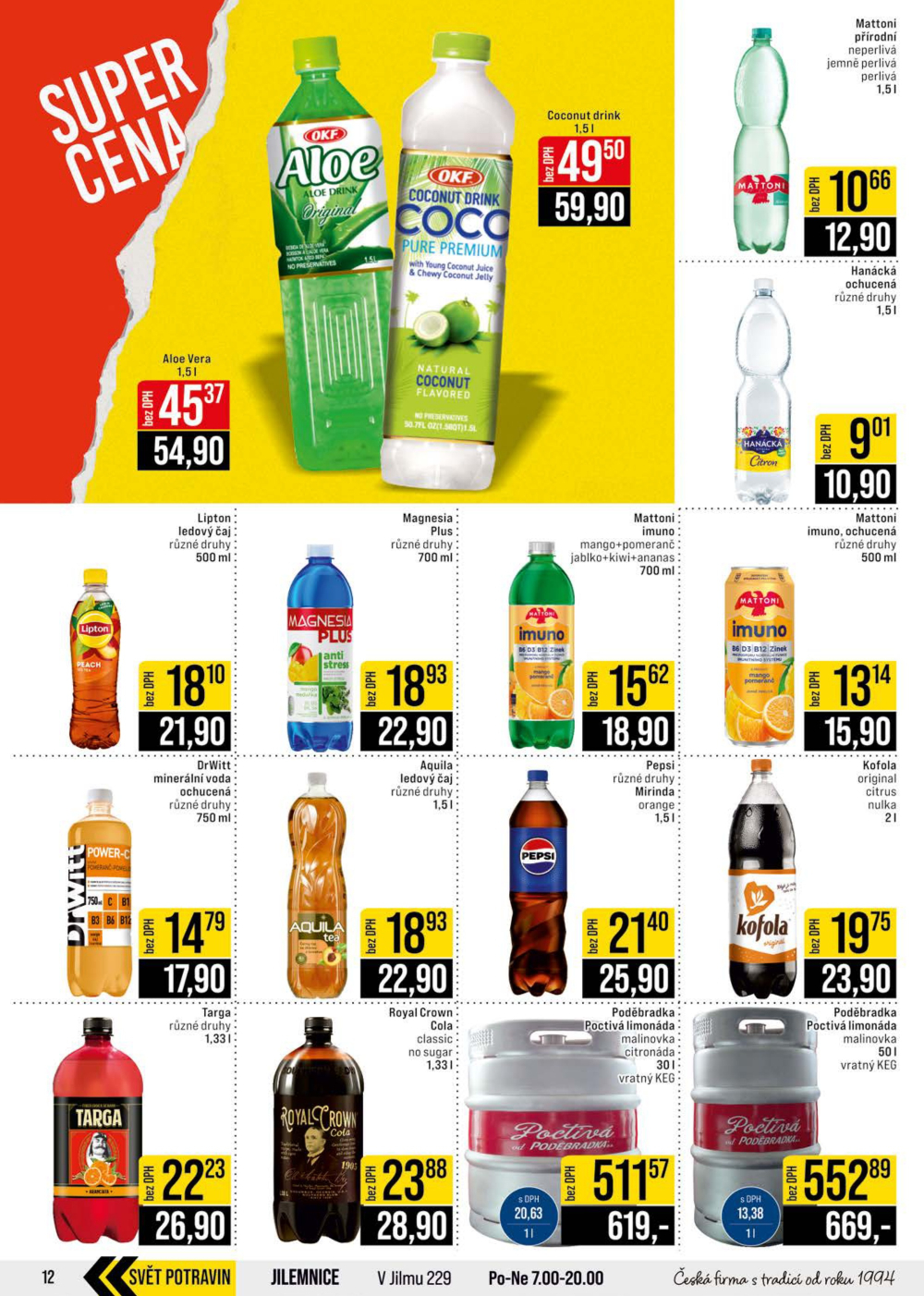 Leták JIP leták CC Cash & Carry - Brno, Ostrava, Praha, Polička, Olomouc, Karlovy Vary, Zlín, Jilemnice, Pardubice - strana 12