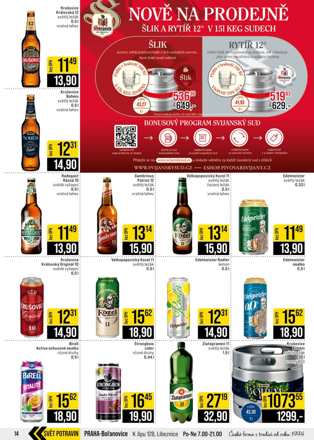 Leták JIP leták CC Cash & Carry - Brno, Ostrava, Praha, Polička, Olomouc, Karlovy Vary, Zlín, Jilemnice, Pardubice - strana 14