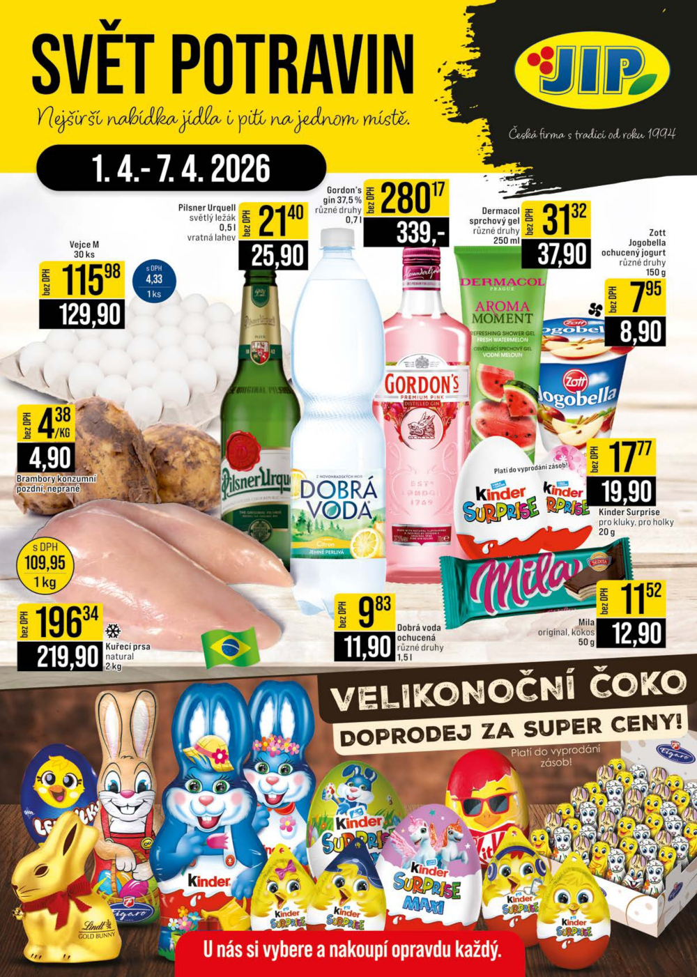 Leták JIP leták CC Cash & Carry - Brno, Ostrava, Praha, Polička, Olomouc, Karlovy Vary, Zlín, Jilemnice, Pardubice - strana 1
