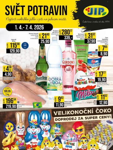 JIP leták CC Cash & Carry - Brno, Ostrava, Praha, Polička, Olomouc, Karlovy Vary, Zlín, Jilemnice, Pardubice