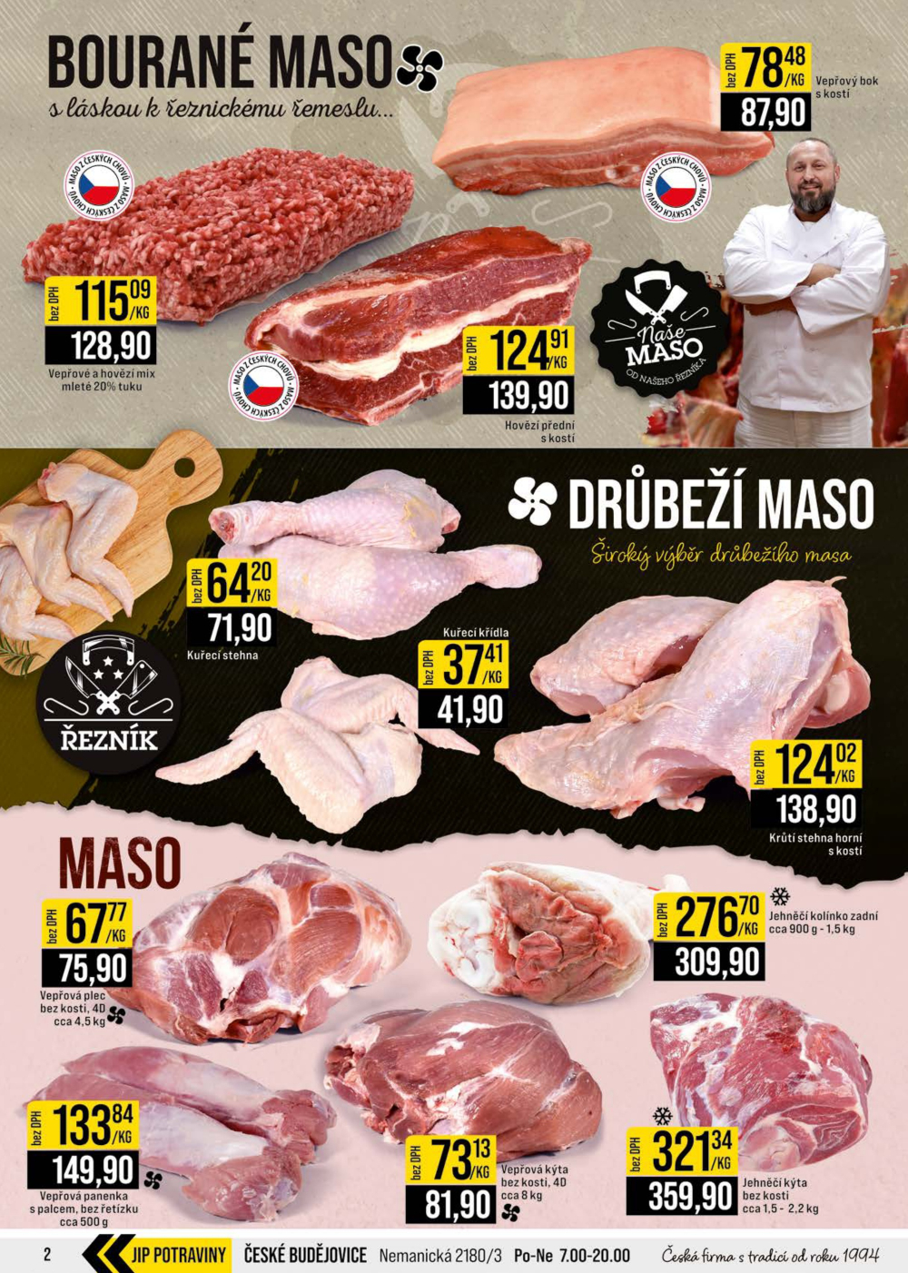 Leták JIP leták CC Cash & Carry - Brno, Ostrava, Praha, Polička, Olomouc, Karlovy Vary, Zlín, Jilemnice, Pardubice - strana 2