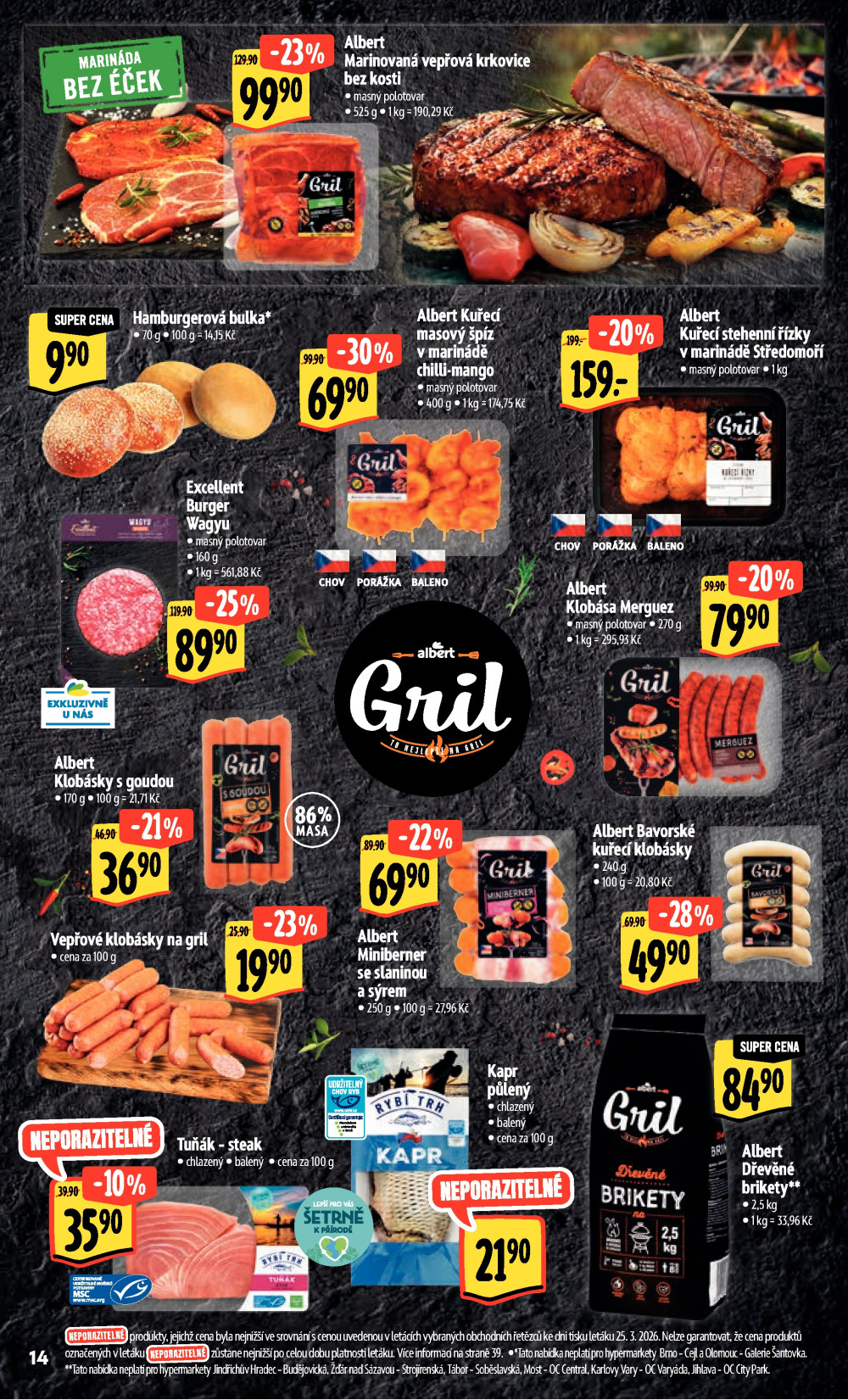 Leták Albert Hypermarket leták - Brno Cejl, Tkalcovská - strana 30