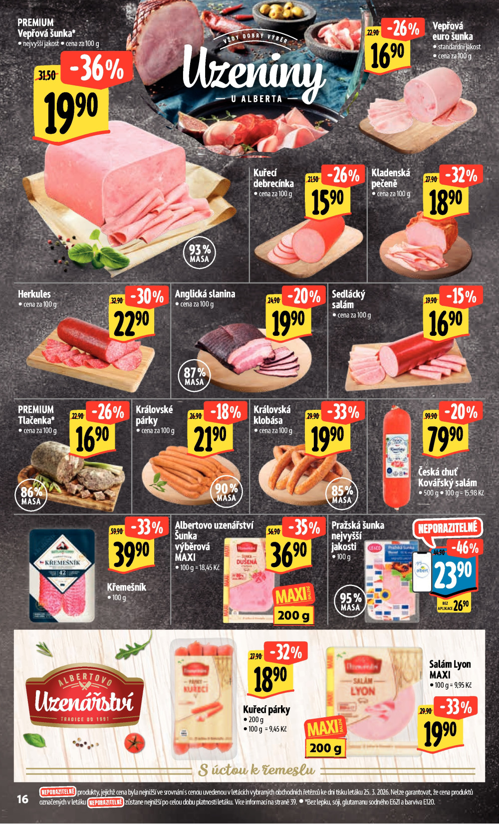 Leták Albert Hypermarket leták - Brno Cejl, Tkalcovská - strana 32