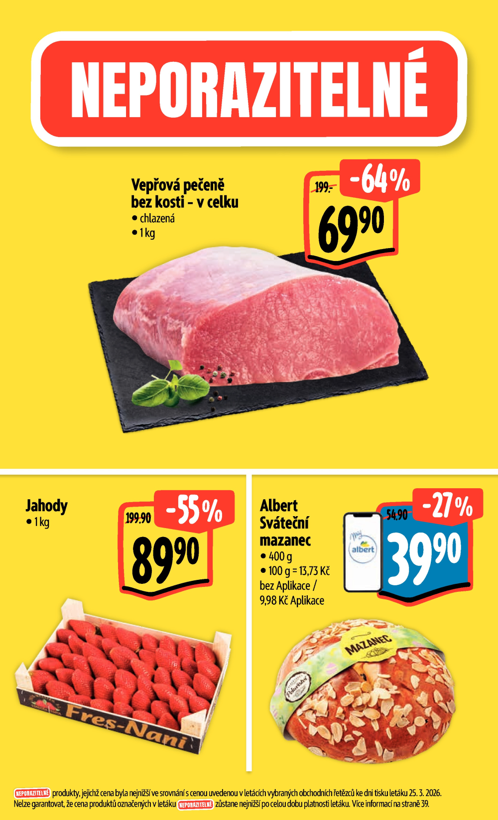 Leták Albert Hypermarket leták - Praha Galerie Harfa - strana 3