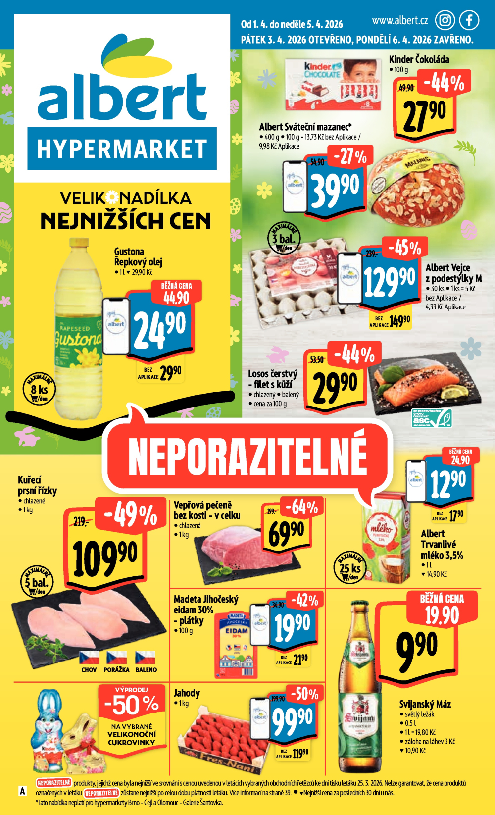 Leták Albert Hypermarket leták - strana 1