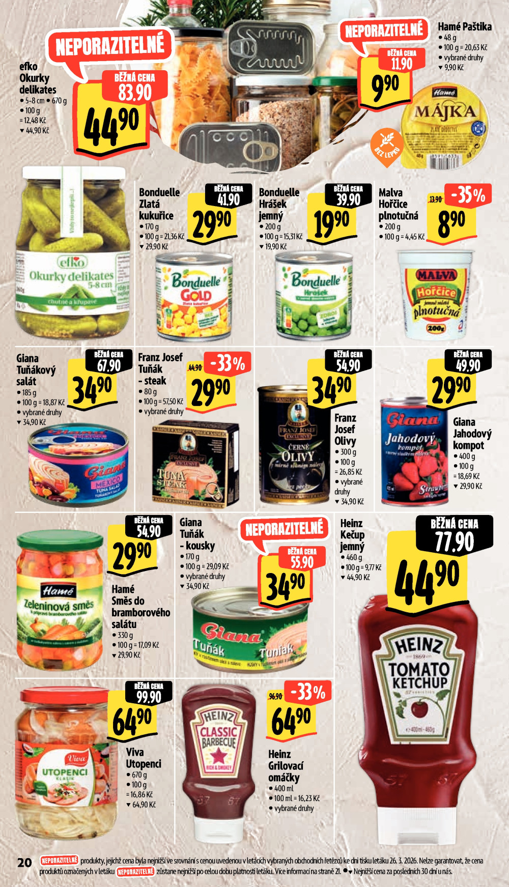 Leták Albert Supermarket leták - Brno, Ečerova - strana 33