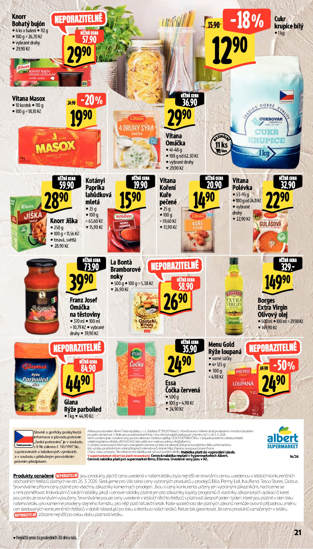 Leták Albert Supermarket leták - Brno, Ečerova - strana 34