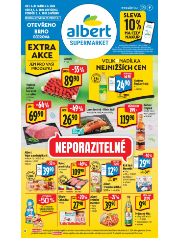 Albert Supermarket leták - Brno, Ečerova