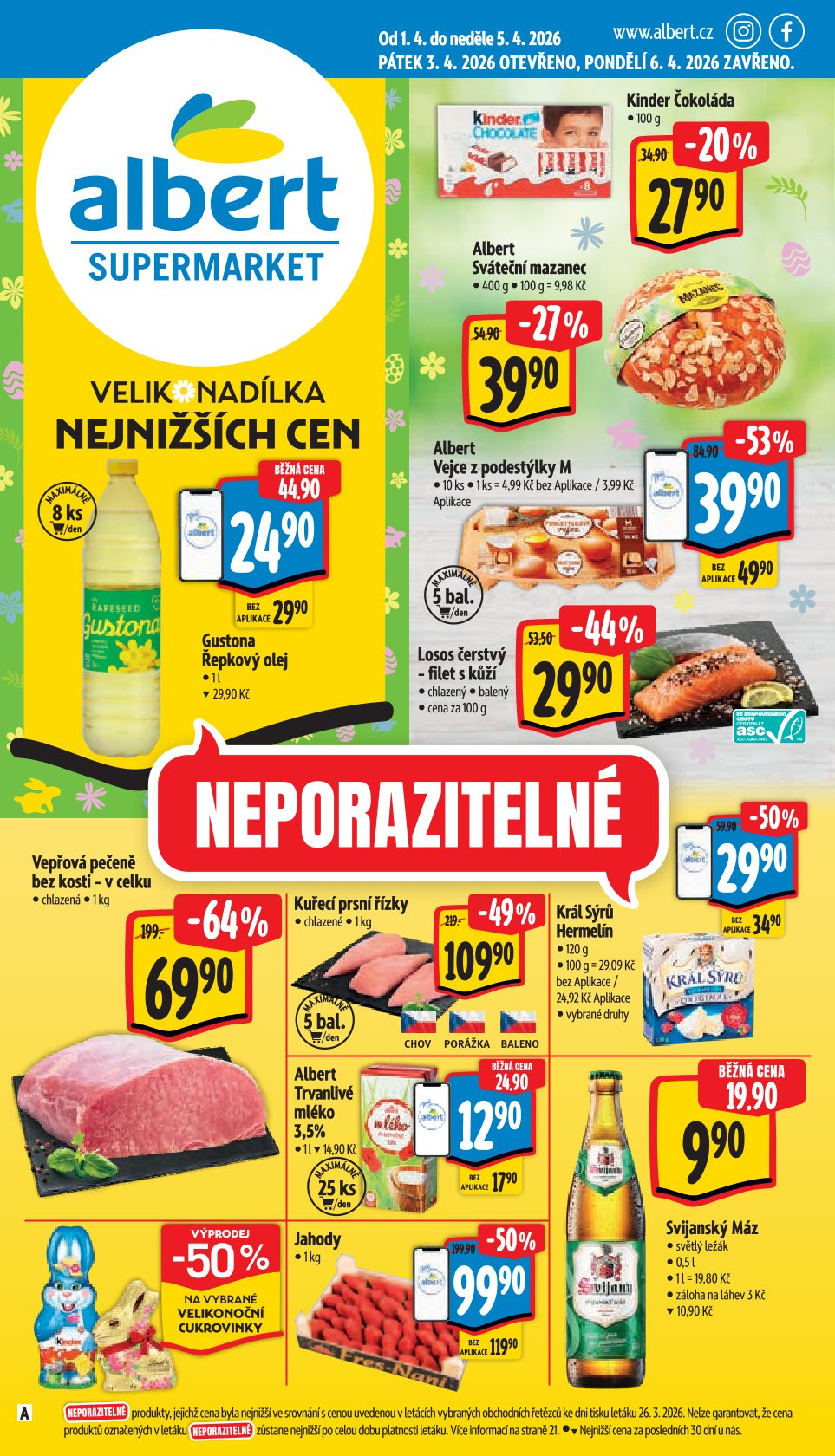 Leták Albert Supermarket leták - strana 1