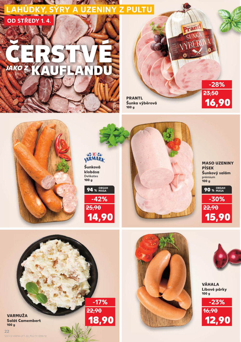 Leták Kaufland leták Třeboň - strana 22