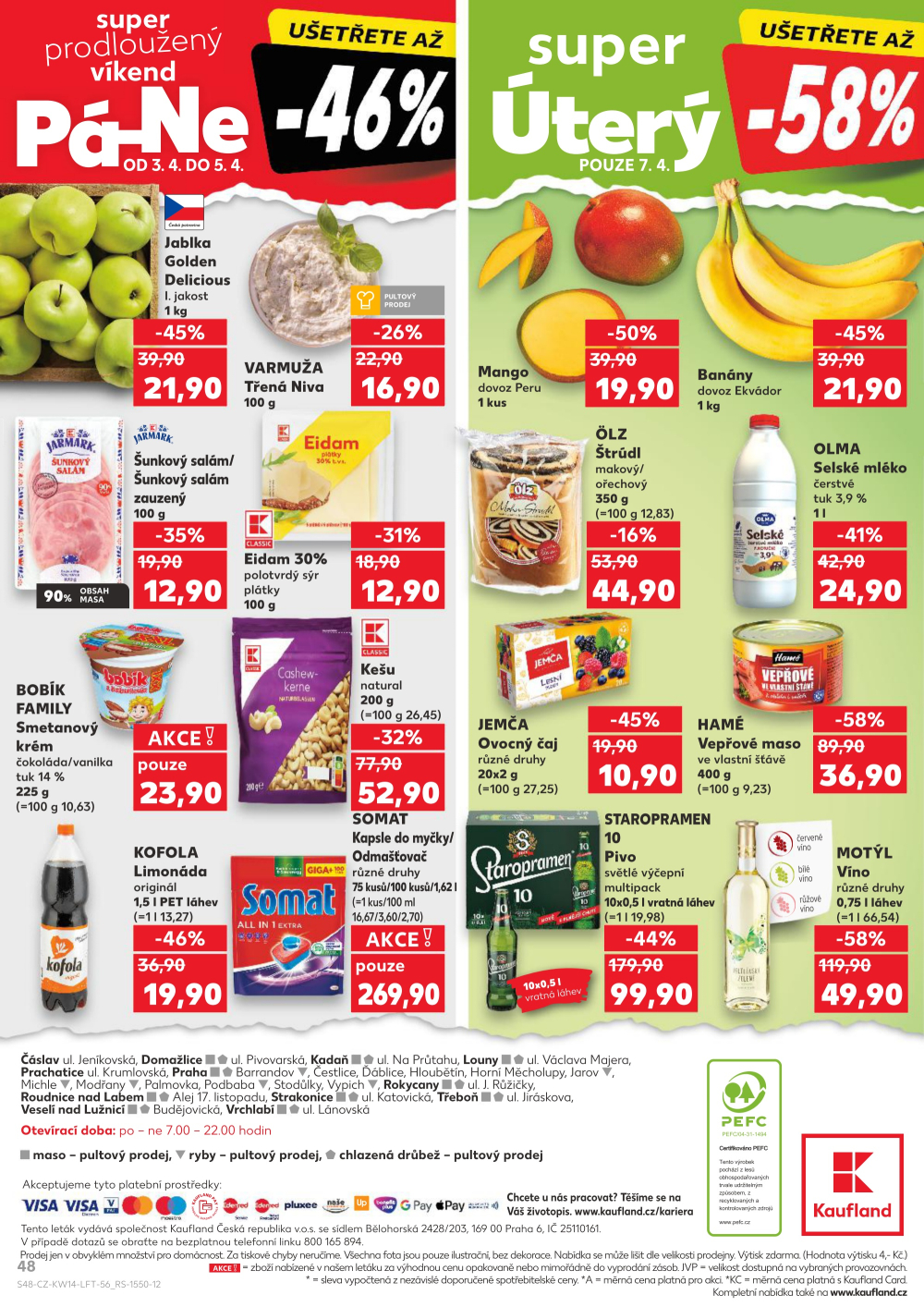 Leták Kaufland leták Praha 3 - Jarov - strana 48