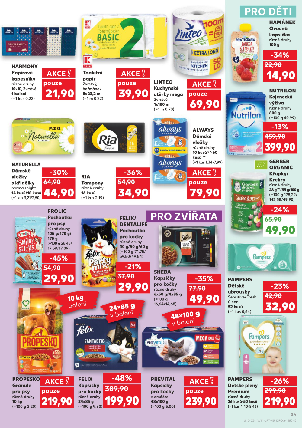 Leták Kaufland leták Praha 4 - Modřany - strana 45