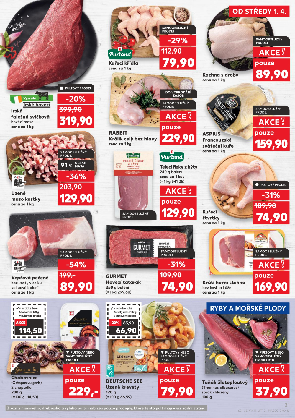 Leták Kaufland leták Plzeň, Karlovarská - strana 21