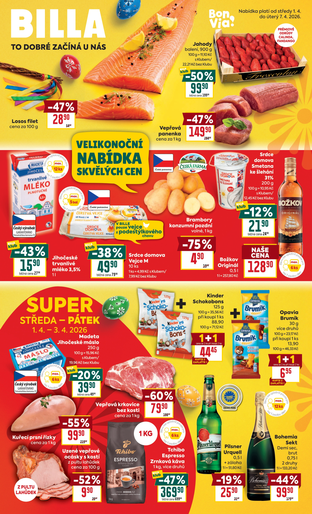 Leták BILLA malý leták - strana 1