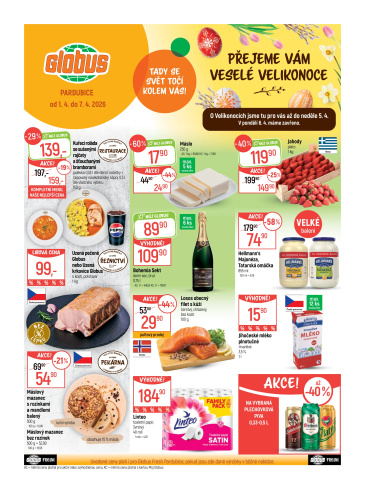 Globus leták Pardubice